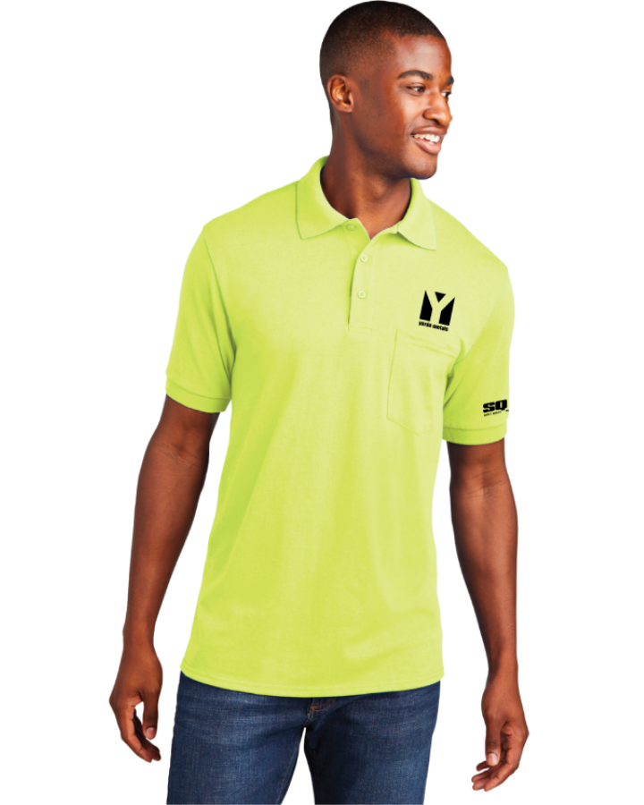 Yarde Metals P C Core Blend Jersey Knit Pocket Polo Yarde Metals P C Core Blend Jersey Knit Pocket Polo