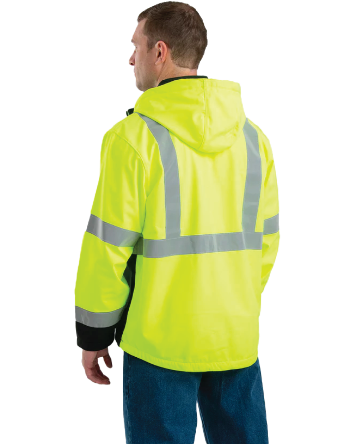 Yarde Metals Men’s Berne HiViz Class 3 Hooded Softshell Jacket