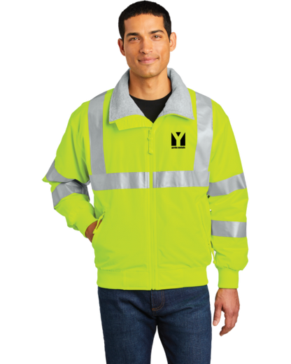Yarde Metals PA HiViz Challenger Jacket w/ Reflective Striping Yarde Metals PA HiViz Challenger Jacket w/ Reflective Striping